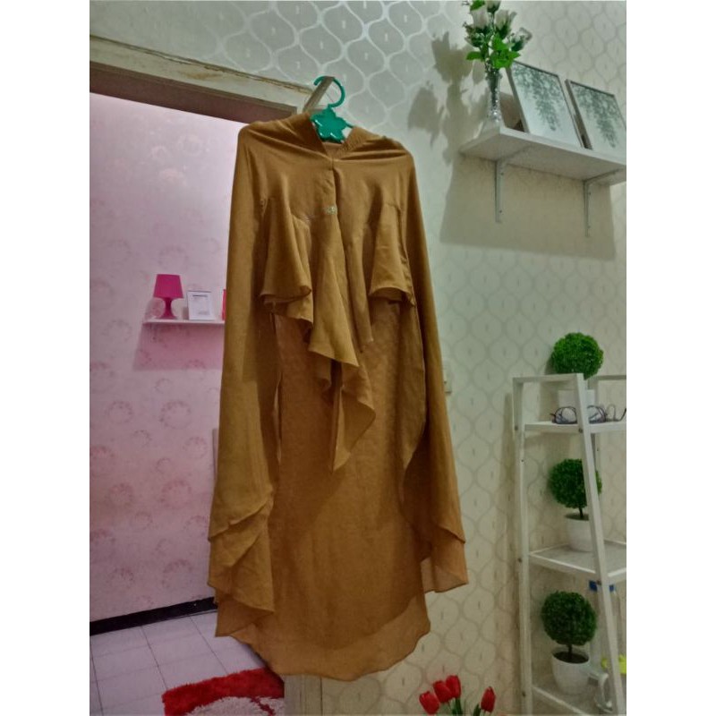 PRELOVED SISESA SONYA YELLOW CARAMEL KHIMAR SISESA