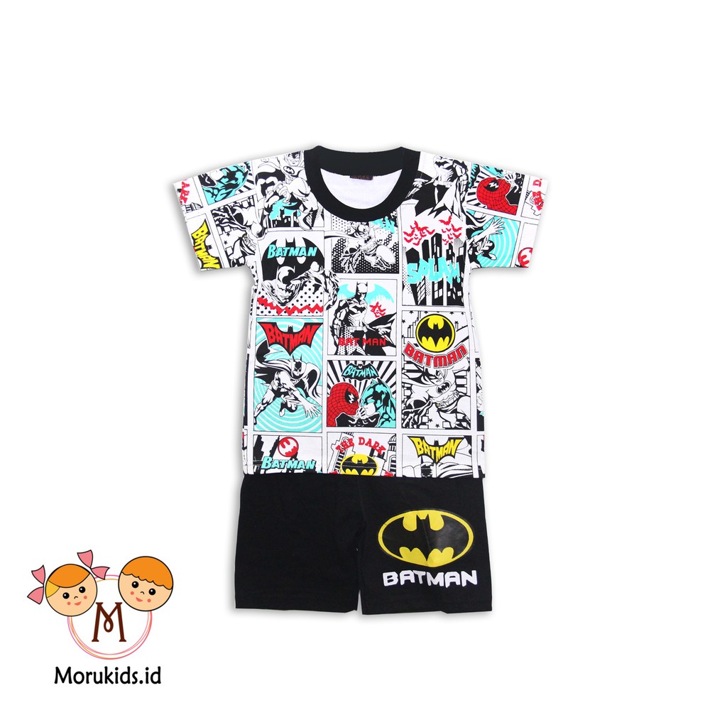 MORUKIDS ID BAJU  ANAK  LAKI LAKI 2 9 THN MOTIF BATMAN 