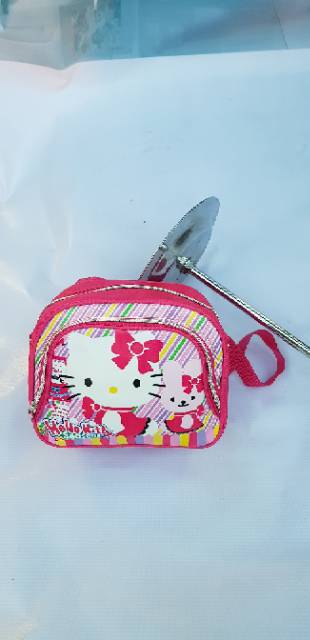 Tas Lebaran / Tas Selempang Bahu Anak Perempuan Motif Hello Kitty /bisa ransel dan selempang