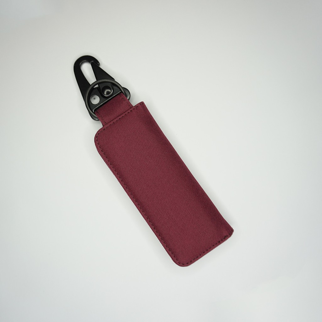 Gantungan Kunci Mobil Motor Carabiner Dompet STNK Slim Warna Maroon - UGCB0014