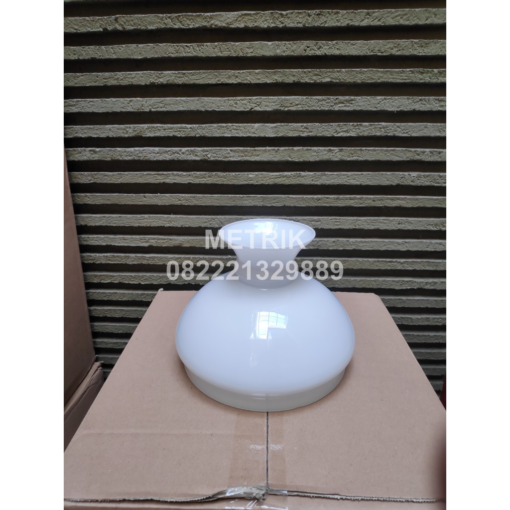 KAP LAMPU ANTIK DIAMETER 18CM/ KAP KACA LAMPU GANTUNG KEREK