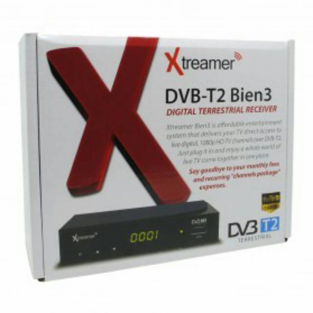 Xtreamer BIEN 3 Set Top Box DVB-T2 and Media Player - XTTV0ABK