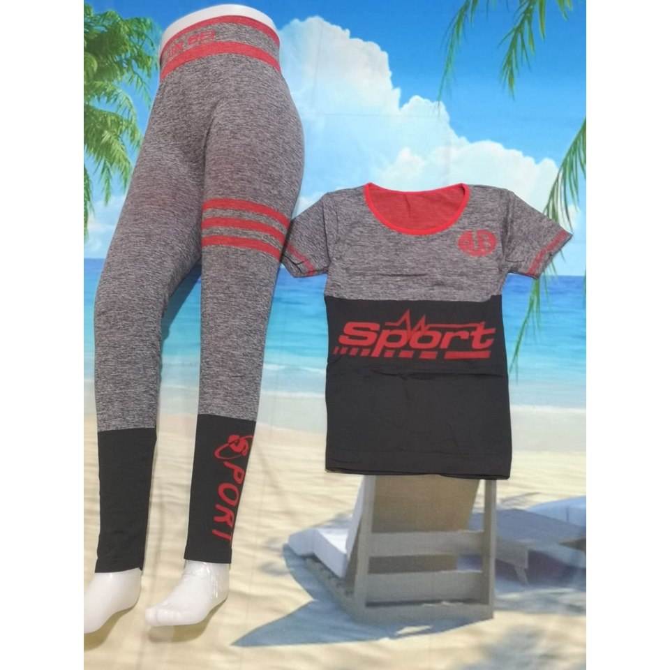 Setelan Baju Olahraga 503 / Setelan Leging / Baju Senam / Baju gym / Baju fitness/ Baju sepeda / Baju aerobic