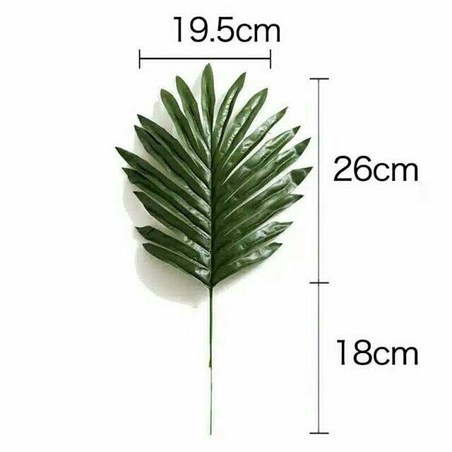 Daun palem palm artifisial plastik palsu shabby chic retro Daun palem palm artifisial plastik palsu shabby chic retro