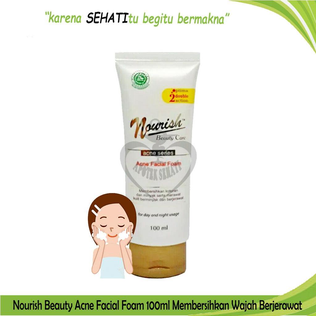 Nourish Beauty Care Acne Facial Foam 100ml Pembersih Jerawat