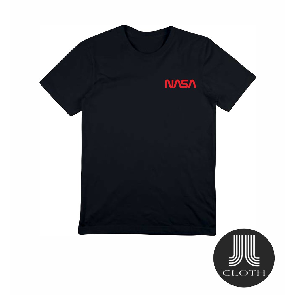 TSHIRT BAJU KAOS DISTRO NASA LOGO BASIC/ KAOS NASA LOGO COTTON COMBED 30S