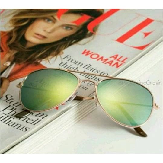 Kacamata Anak Aviator Lensa Kuning Mirror