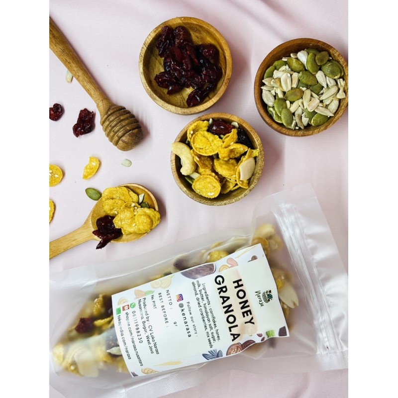 

Honey Cornflakes Granola Camilan Sehat Sereal Sarapan