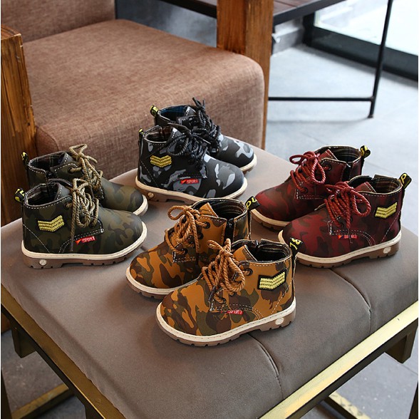  Sepatu  Anak  Laki laki ARMY STYLE Semi Boot  Usia  26 30 Usia  