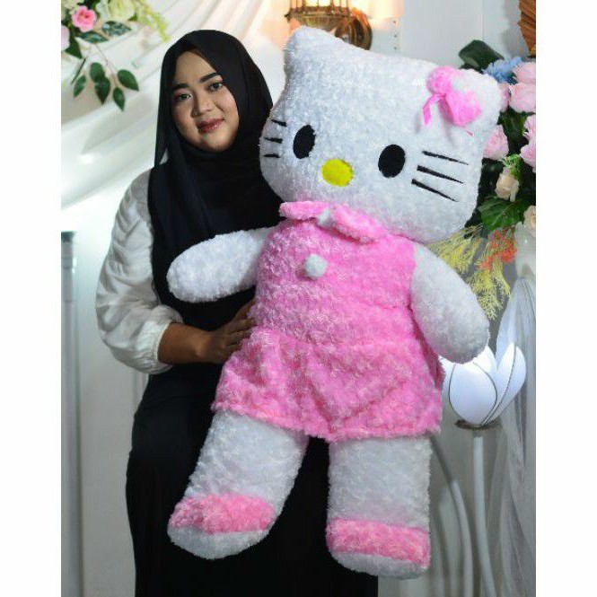 Boneka Hello Kitty Jumbo Besar Bulu Rasur Snail Boneka Besar Murah Boneka Lucu 1 M ( harga grosir )