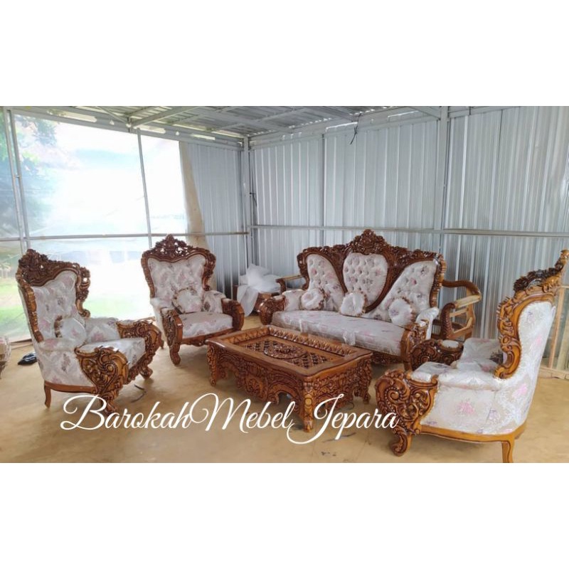 Sofa bellagio jati ukir jepara