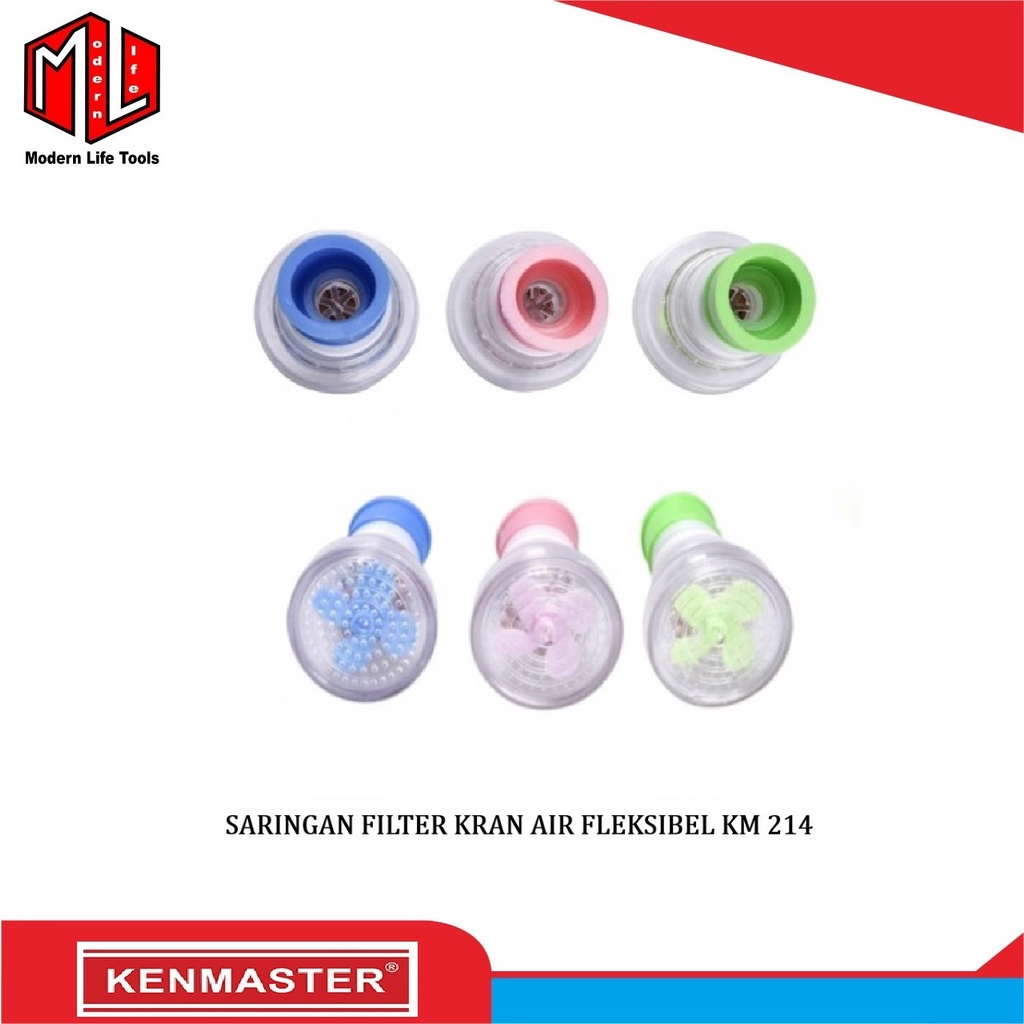 Saringan Kran Air + Batu Filter + Klem Fleksibel Kenmaster KM 214