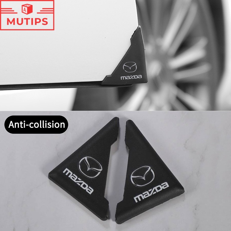 2pcs Stiker Sudut Pintu Mobil Bahan PVC Anti Gores Untuk Mazda 2 3 CX5 CX30 CX8 CX3 Mazda2 6 5 bl gh gp