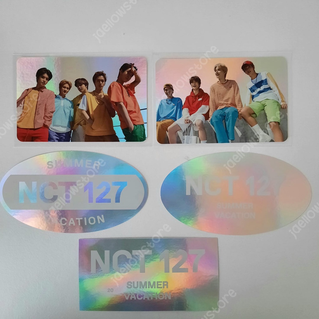 [1 SET] PC STICKER NCT 127 SUMMER VACATION PHOTOCARD JAEHYUN TAEYONG DOYOUNG MARK HAECHAN JUNGWOO YU