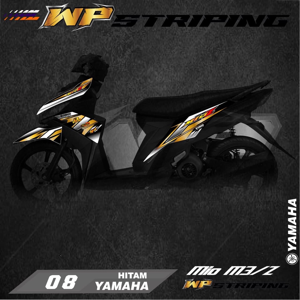 Stiker Striping MIO M3 / MIO Z / Sticker Variasi List Skotlet Motor Yamaha MIO M3 / MIO Z 08