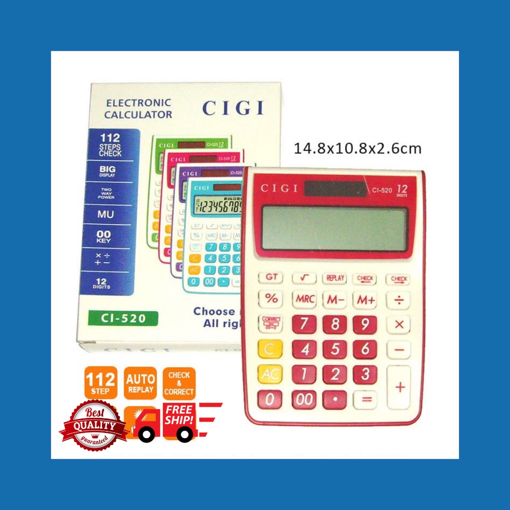 

CALCULATOR CIGI 12 DIGIT CI-520