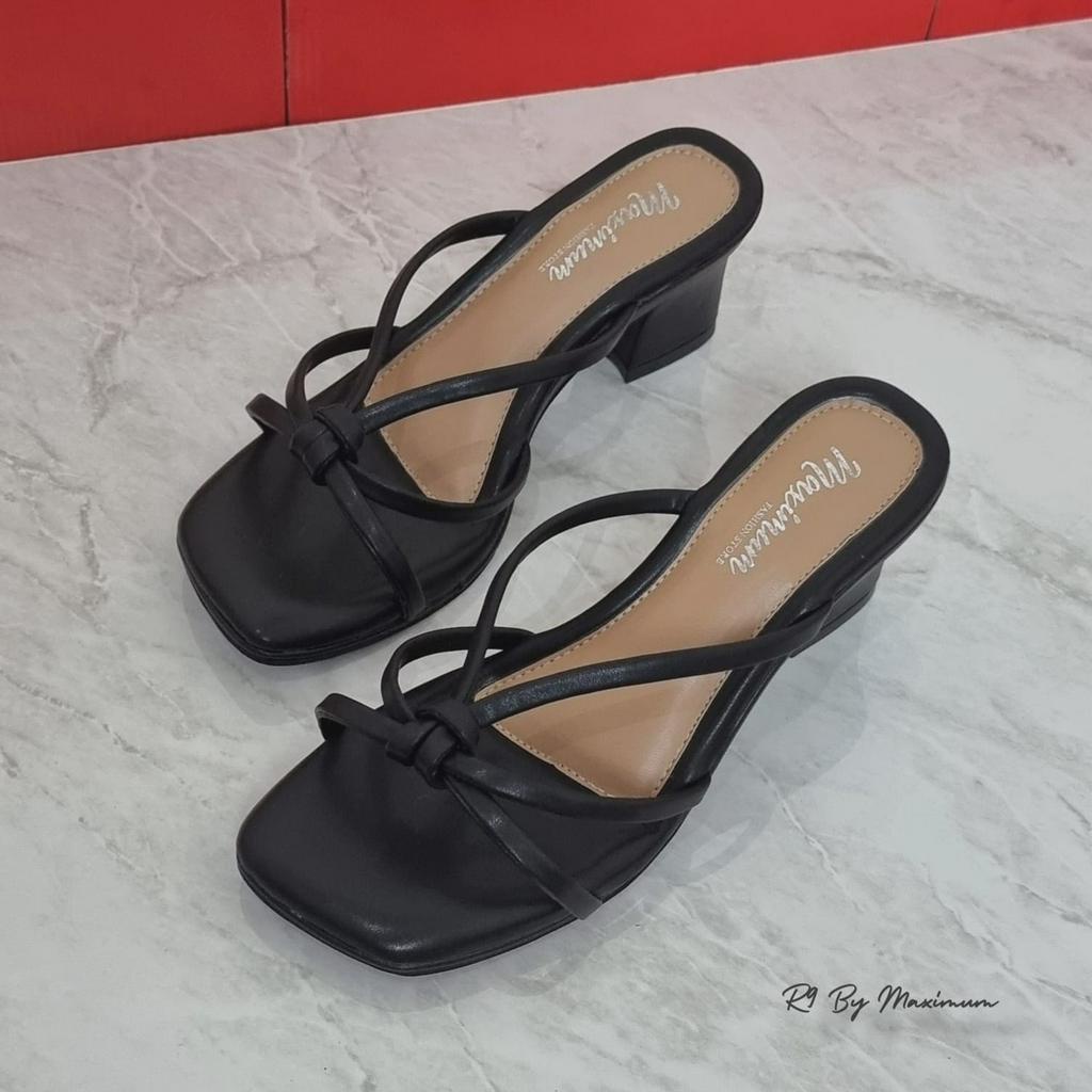 R9 Sendal Ester Heels Wanita 5cm Dusty