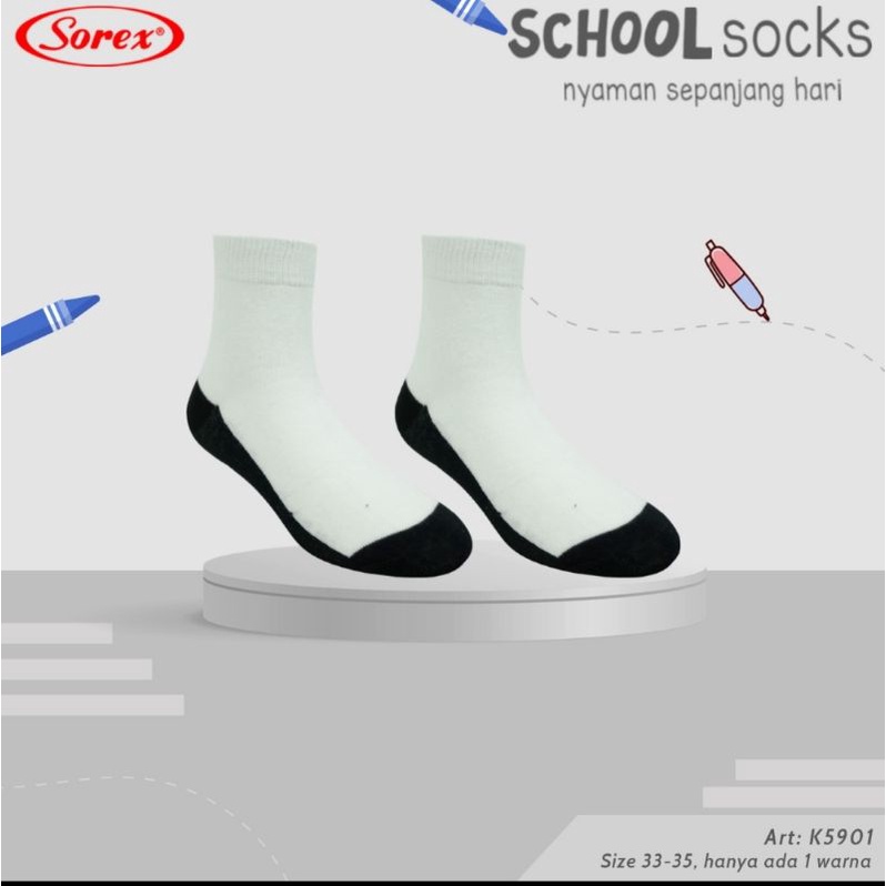 kaos kaki anak sekolah sorex K 5901,5902,5903,5904,5905