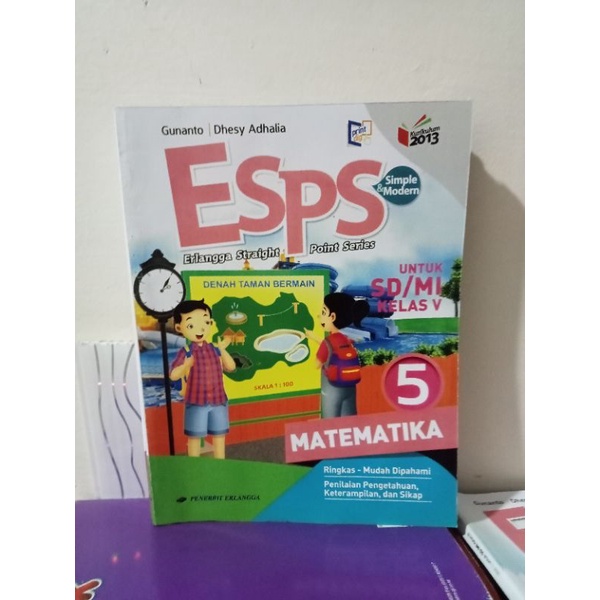 buku esps matematika kelas 5 SD Erlangga