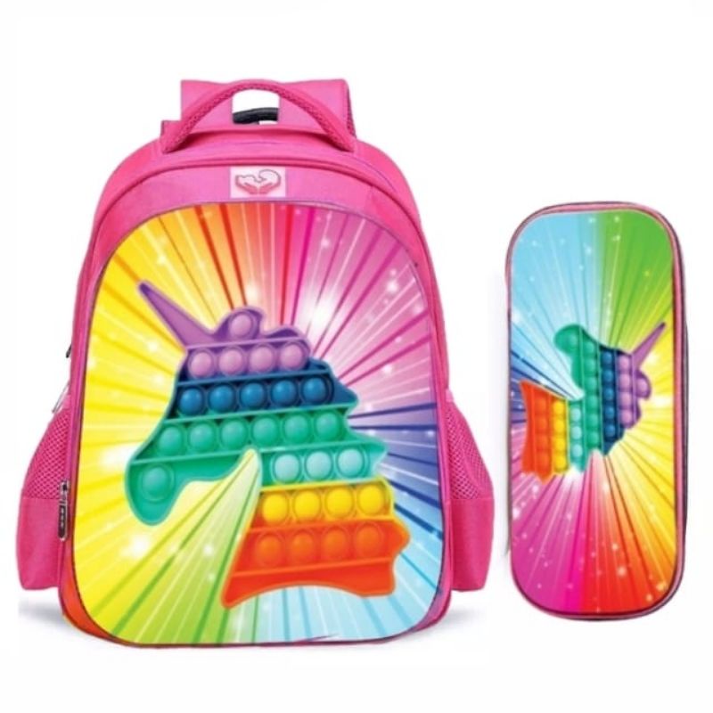 Tas Ransel pop it tas anak sekolah sd tas TK anak pop it printing