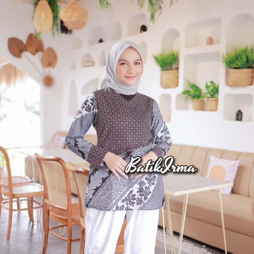 Atasan Batik Kerja Kantor Blouse Batik Seragam Kantor BATIK IRMA