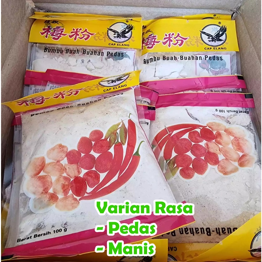 

Garam Buah Cap Elang Bumbu Kiamboy Kemasan 100gr Rujak Enak Rasa Manis Pedas - Bumbu Buah Jambu Kristal Kedondong Mangga Muda Pencit Enak dan Lezat Cocok Segala Buah Tergantung Kebutuhan Anda Ukuran Berat 100 Gram Enak Mantap Buat Rujakan Bumbu Serbaguna