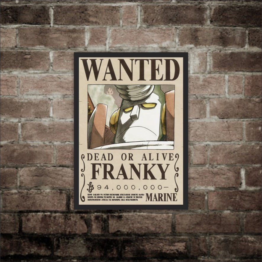 Poster Anime one piece wanted Hiasan Dinding Kamar wall decor-16