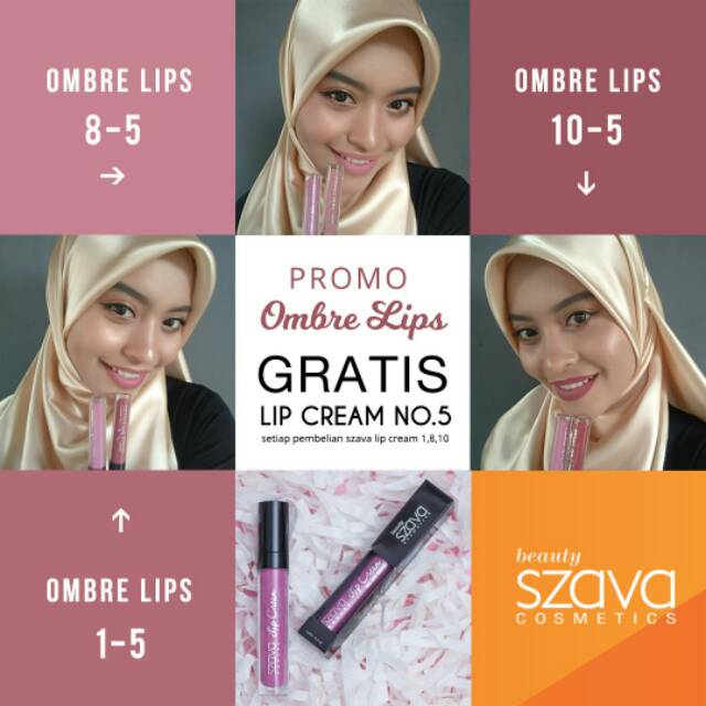 Lips matte buy 1 get 1 lips cream all day matte szava cosmetics