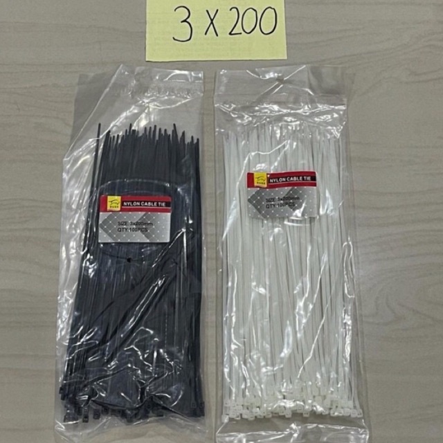 

3x200 kabel ties 3.0x20cm isi 100pcs cable tie 20cm cabel ties kabel tie tali klem pvc nilon nylon plastik clamp ikat ikatan pengkikat strap wayar wayer 200 mili 20 cm ( 3 x 200 )
