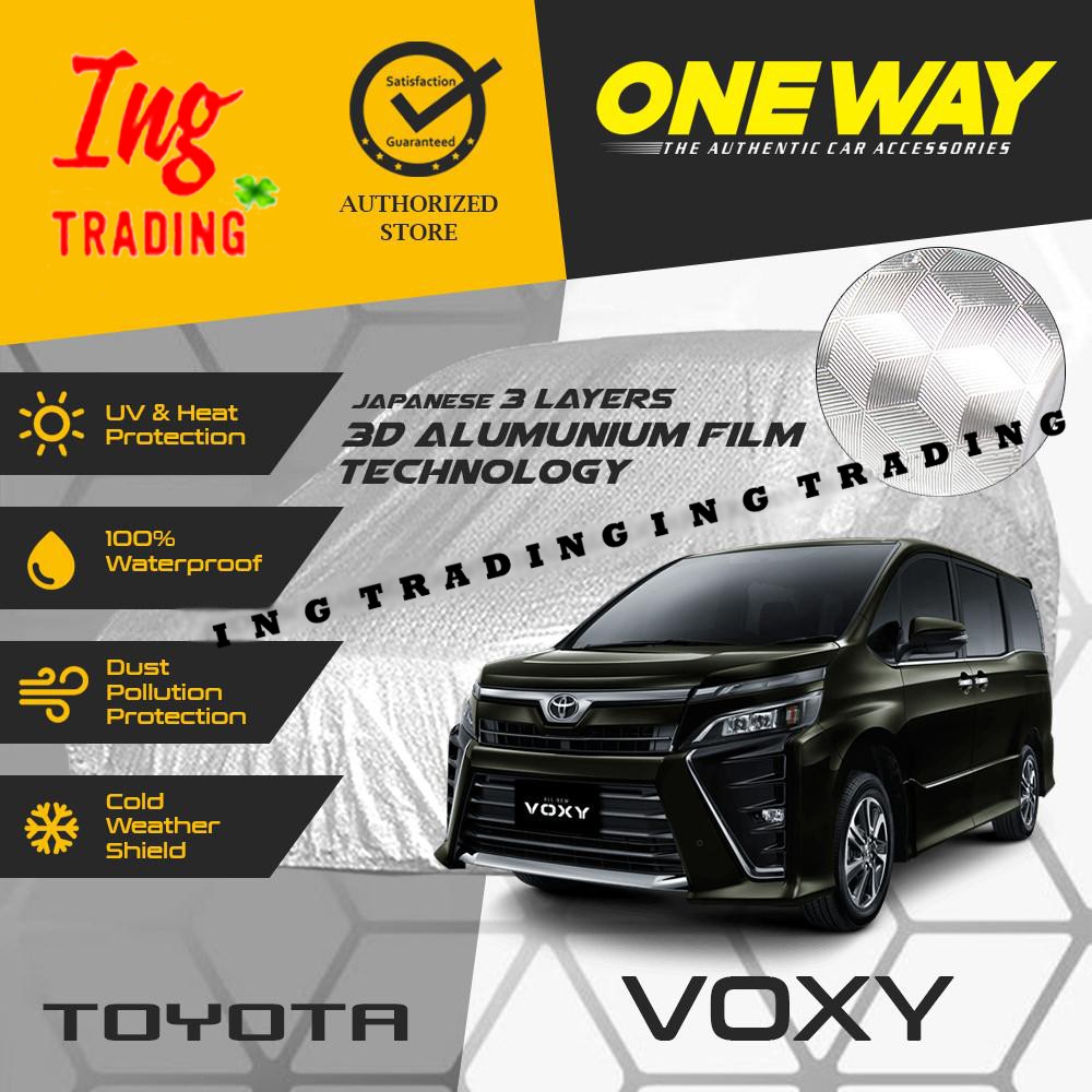 Cover Sarung Mobil VOXY / NAV1 Anti Air Waterproof 3 LAPIS