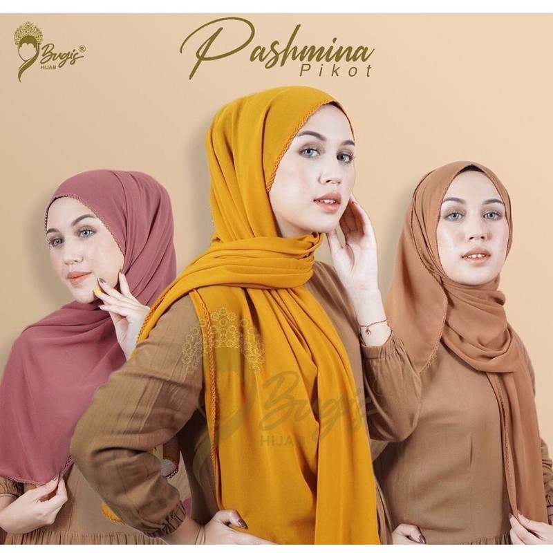 BUGIS HIJAB PASHMINA RENDA CROCHET PIKOT