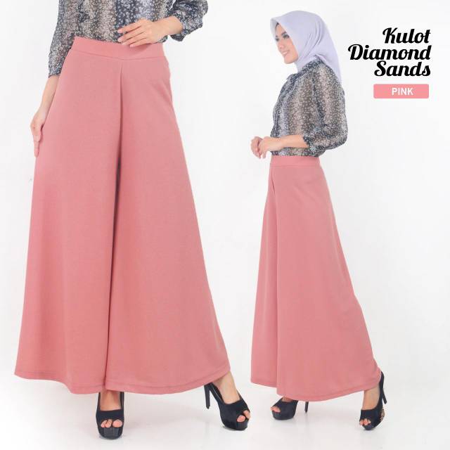 Kulot wanita / Kulot wanita terbaru panjang FIDELIS Moscrepe Glitter Tebal-2