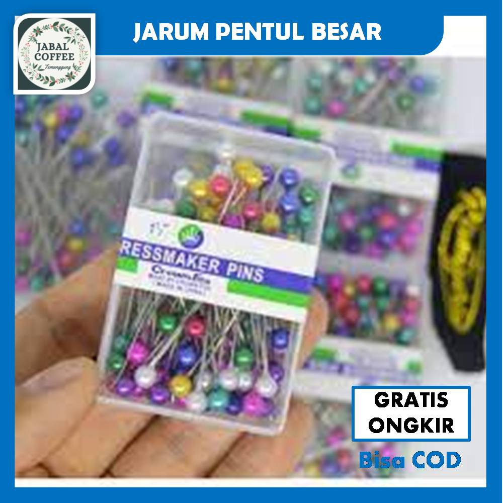 Jarum Pentul Anti Karat 50 Pc / Jarum pentul Besar / Jarum Pentul Hijab / Jarum Pentul PelangiJ68