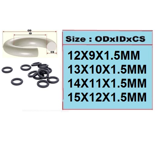

High Quality Oring ID 12 13 14 15mm Tebal 1.5mm Mantafff