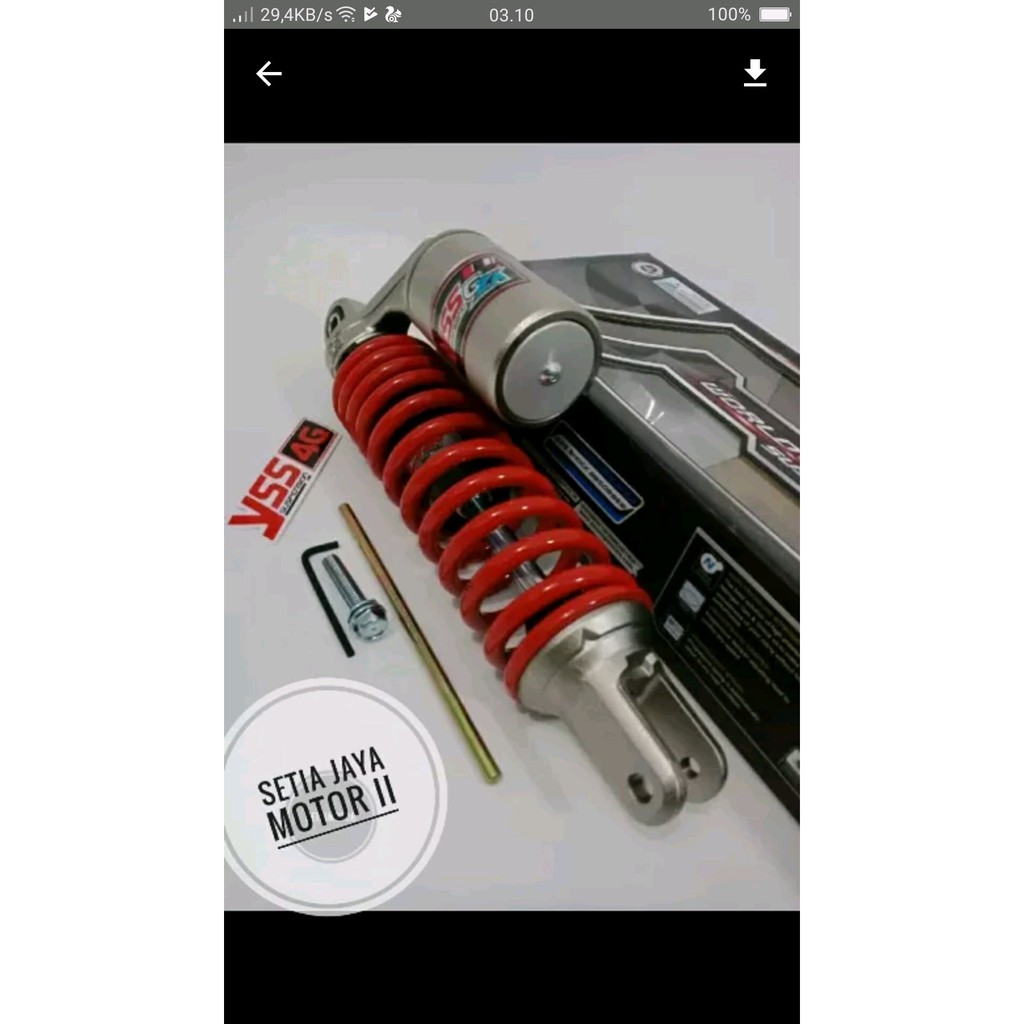 Shock YSS Vario 125 vario 150 led YSS tabung atas Gza ori bac 11