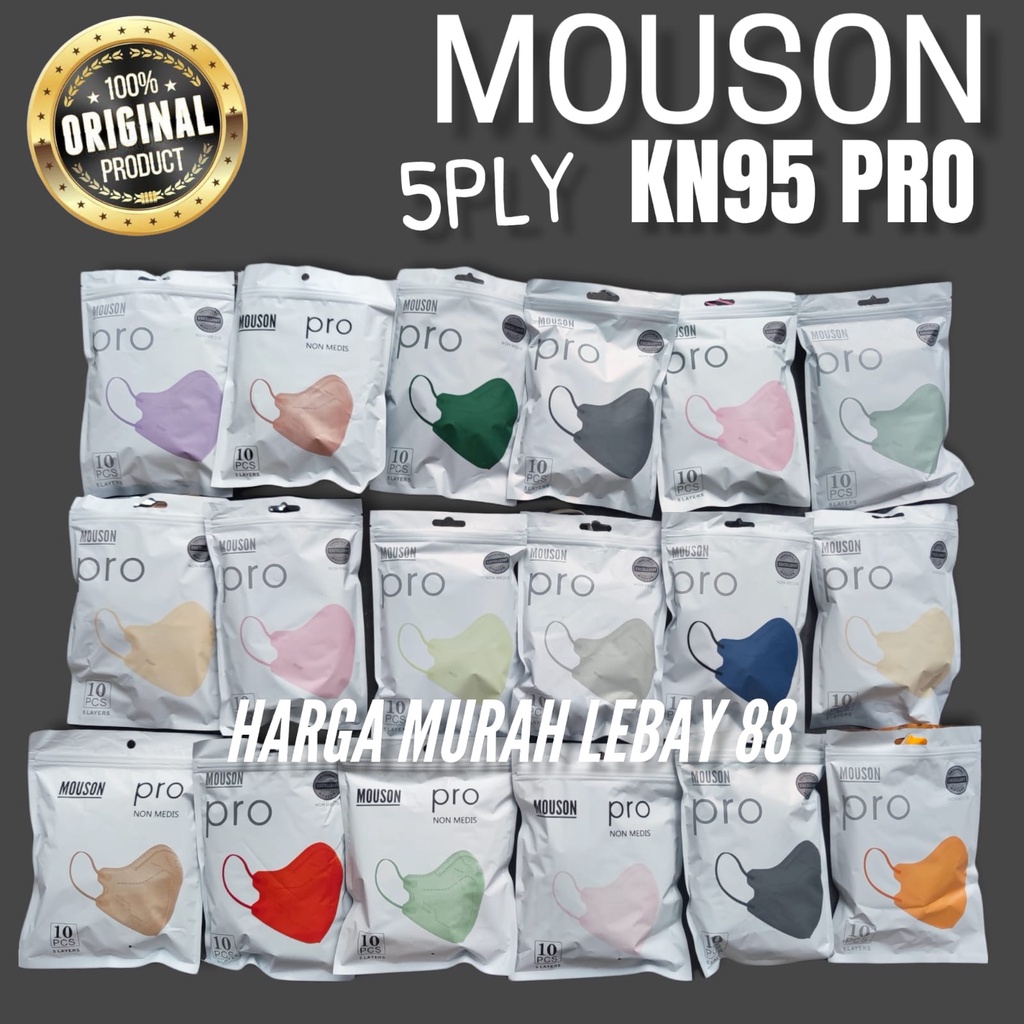 [HML] MASKER PRO KN95 MOUSON 5PLY - MASKER KN95 NEW PRO MOUSON 5PLY ORIGINAL