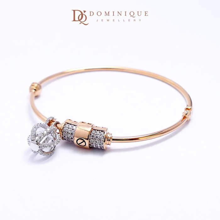 

Dominique Jewellery- Gelang Lotus Kadar 375% DQ 012