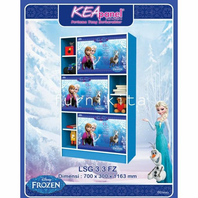 Lemari Rak Serbaguna Anak Karakter Hello Kitty Frozen Kea Panel