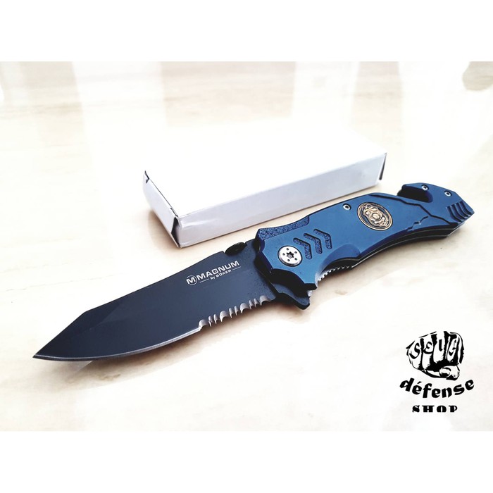 TERLARIS COD Pisau Lipat Survival Full Solid Steel Boker Magnum