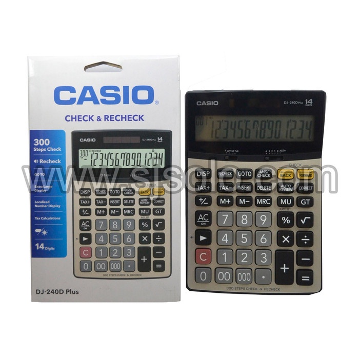 

Kalkulator Casio DJ-240D 240 D Plus Desktop Calculator 14 digit