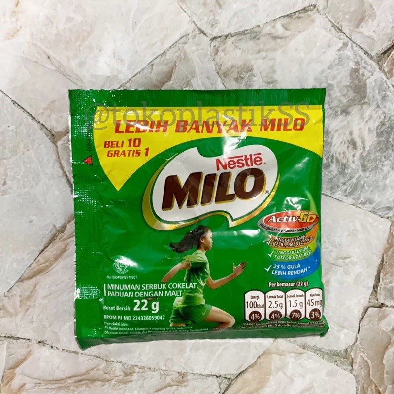 

milo coklat sachet 22gr