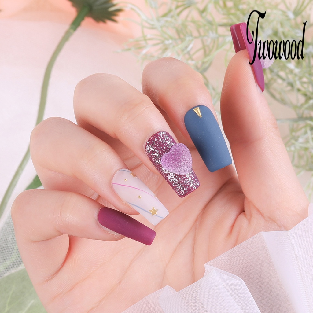 50 Pcs Ornamen Berlian Imitasi Tekstur Matte Bentuk Hati Untuk Dekorasi Manicure Kuku