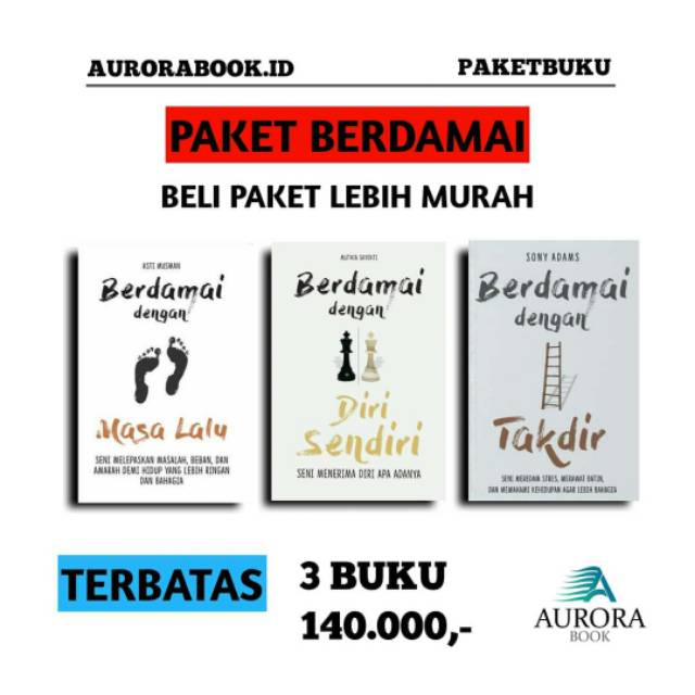 Jual Paket Buku Berdamai - Berdamai Dengan Masa Lalu - Berdamai Dengan ...