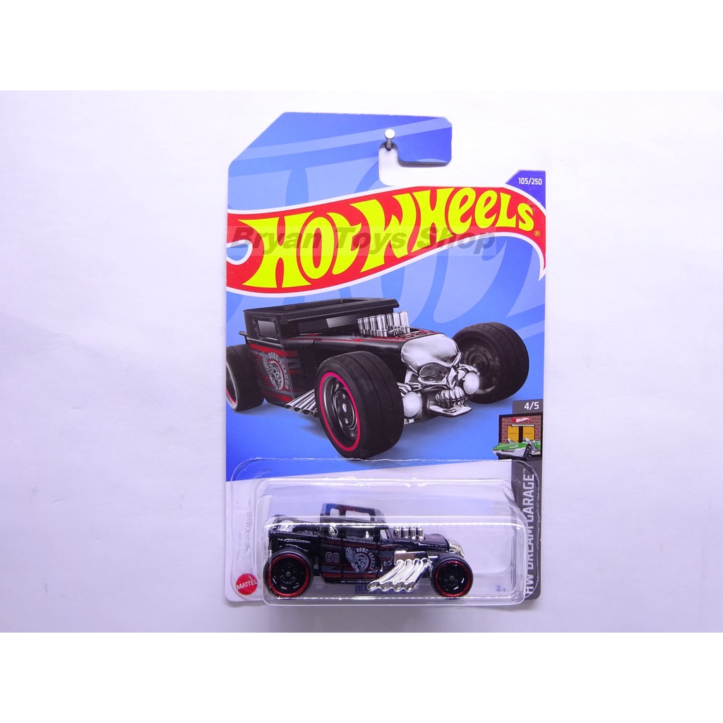 Hot Wheels Bone Shaker Hitam No. 68 4/5