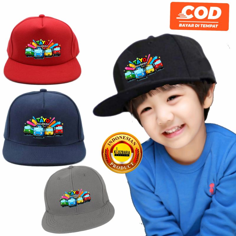 TOPI HIPHOP / SNAPBACK TAYO THE LITLE BUS