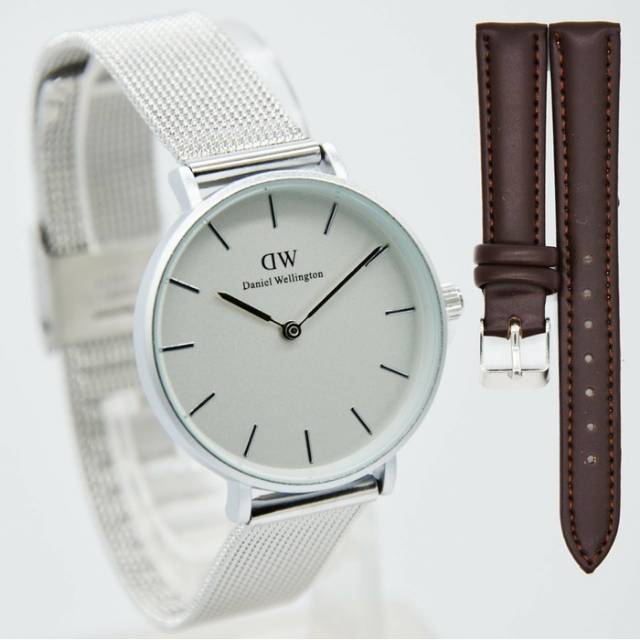 READY JAM TANGAN DW RANTAI PASIR  BONUS TALI KULIT