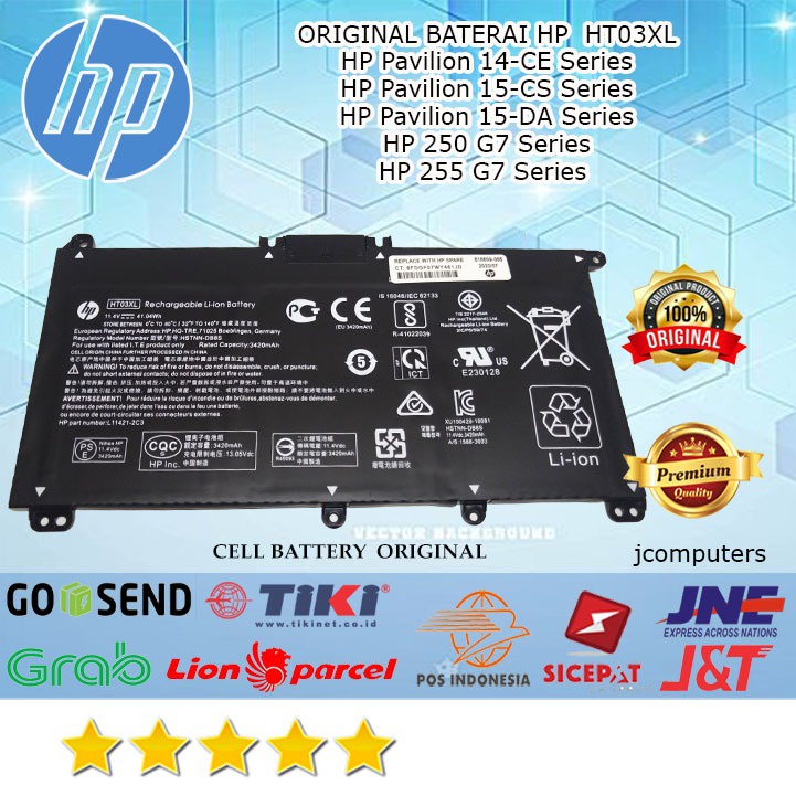 Baterai Laptop HP Pavilion 14-CE Hp Pavilion 15-CS Hp Pavilion 15-DA
