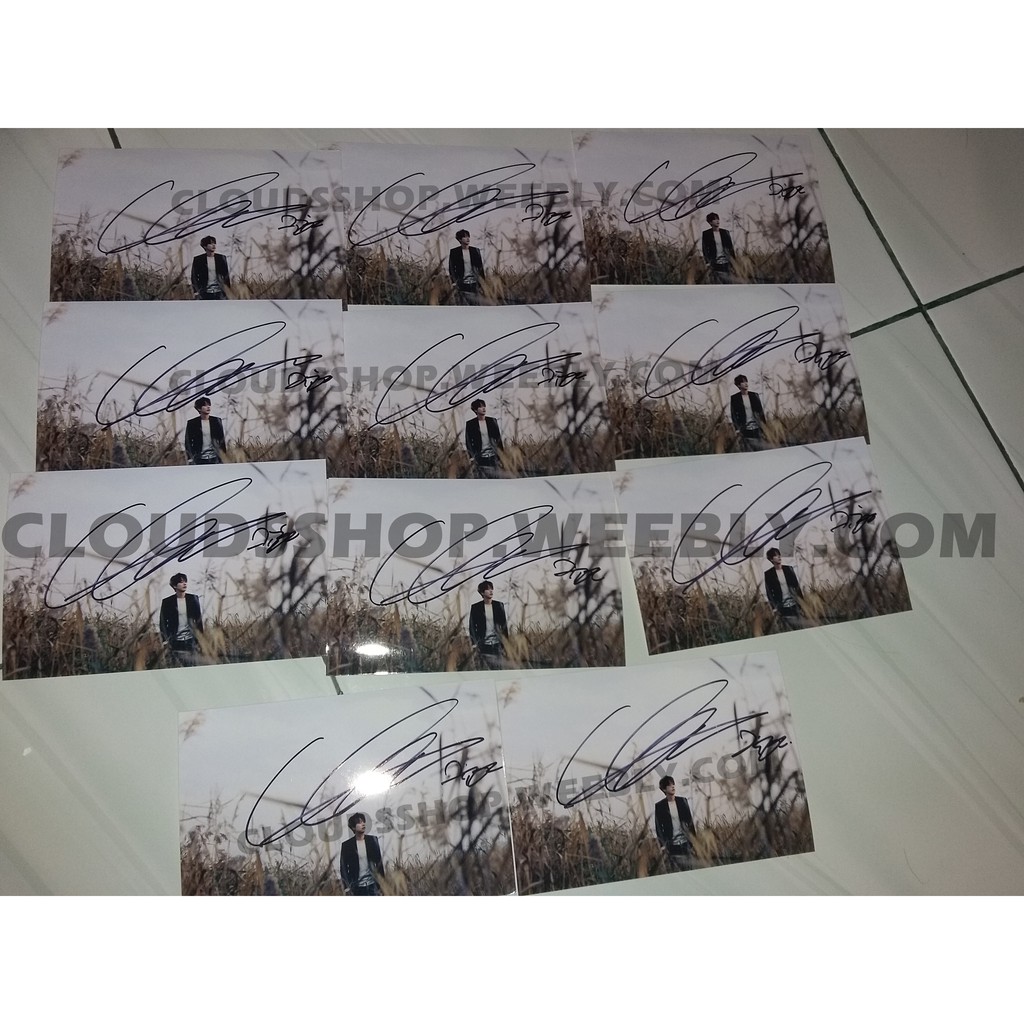 Kyuhyun Photo Signed WAITING STILL