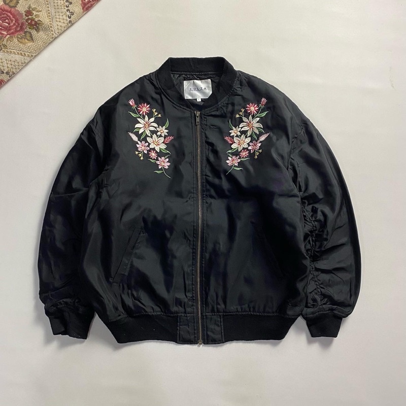 jacket pria colza bomber japan flowers