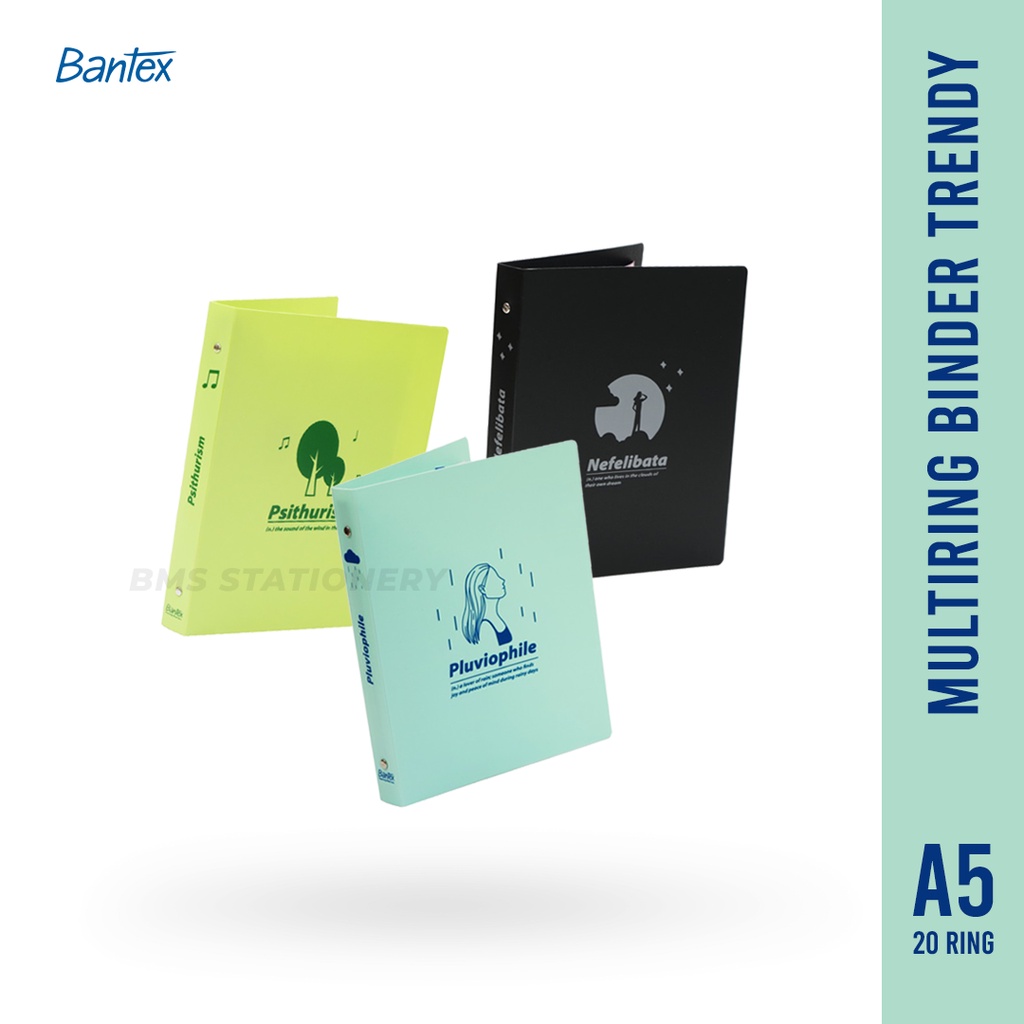 

[BMS Bekasi] Bantex Binder Sekolah / Multi Ring Binder Trendy Motif Ukuran A5 - 3324
